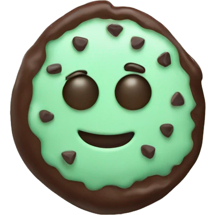 Mint chocolate chip emoji