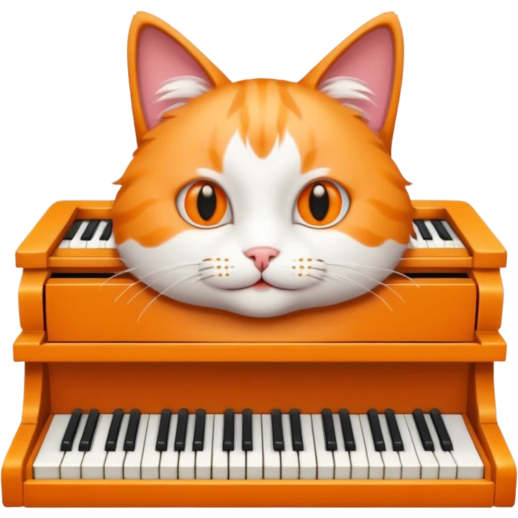 cat playing piano  emoji