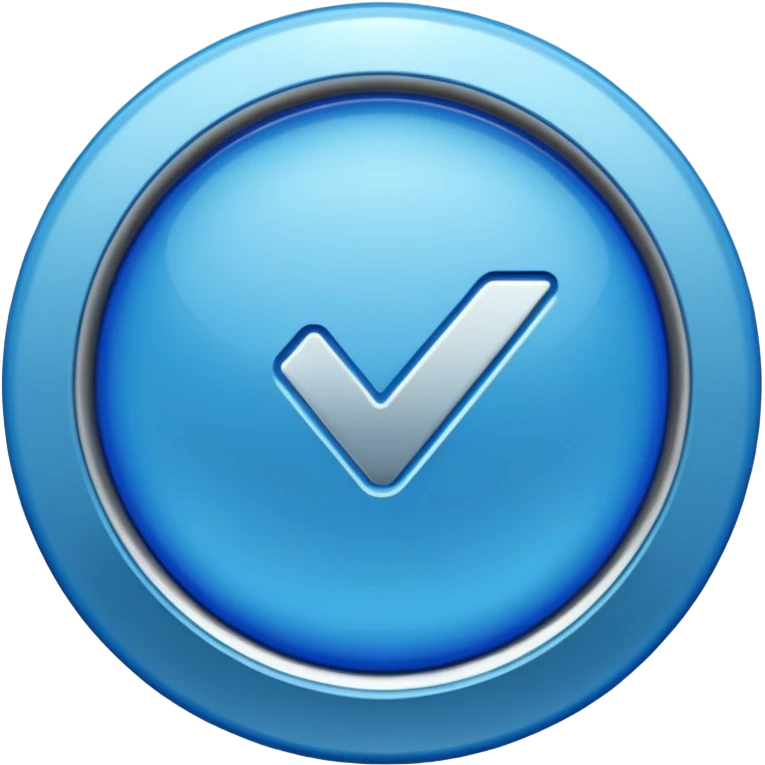 Blue verification badge emoji