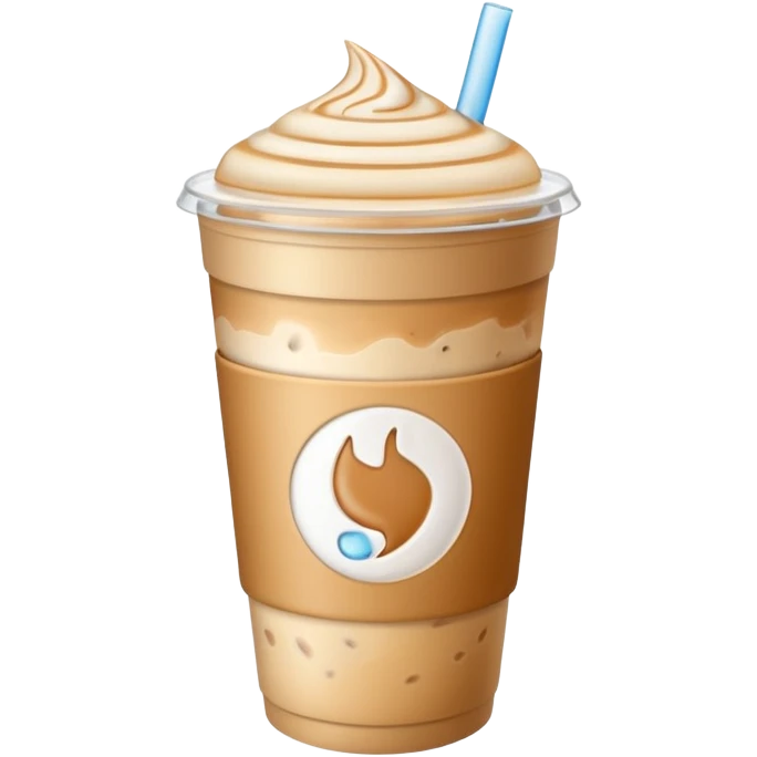 take away cup ice latte emoji