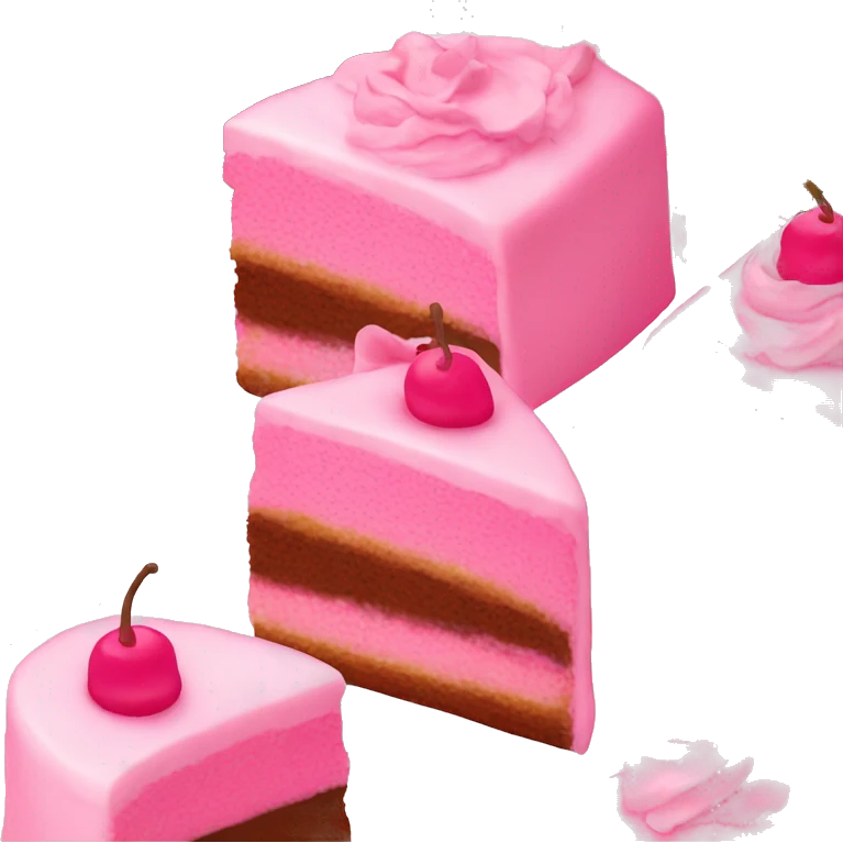 Pink cake emoji