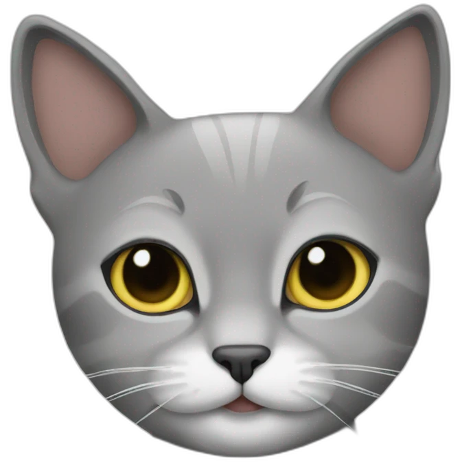 Cat with mose emoji