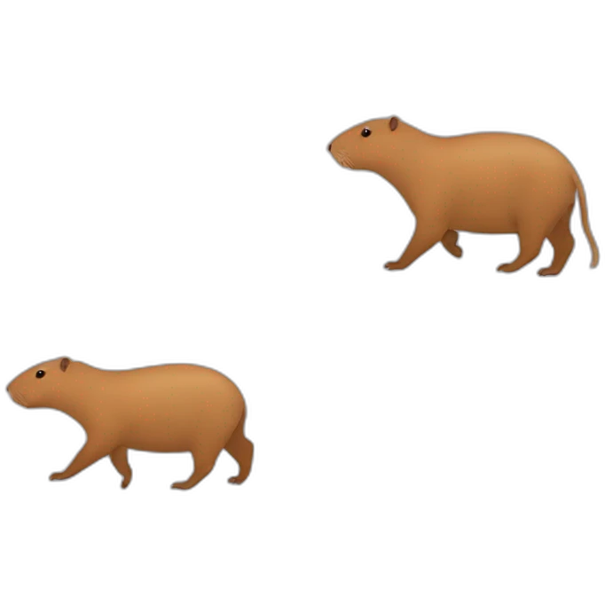 capybara walking emoji