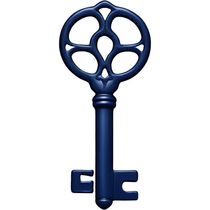 dark blue 
realistic 
key emoji