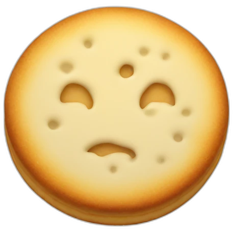 round milk biscuit emoji