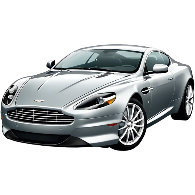 Aston Martin DB9 - Aston Martin (Model Year: 2016) (Iconic colour: Silver) emoji