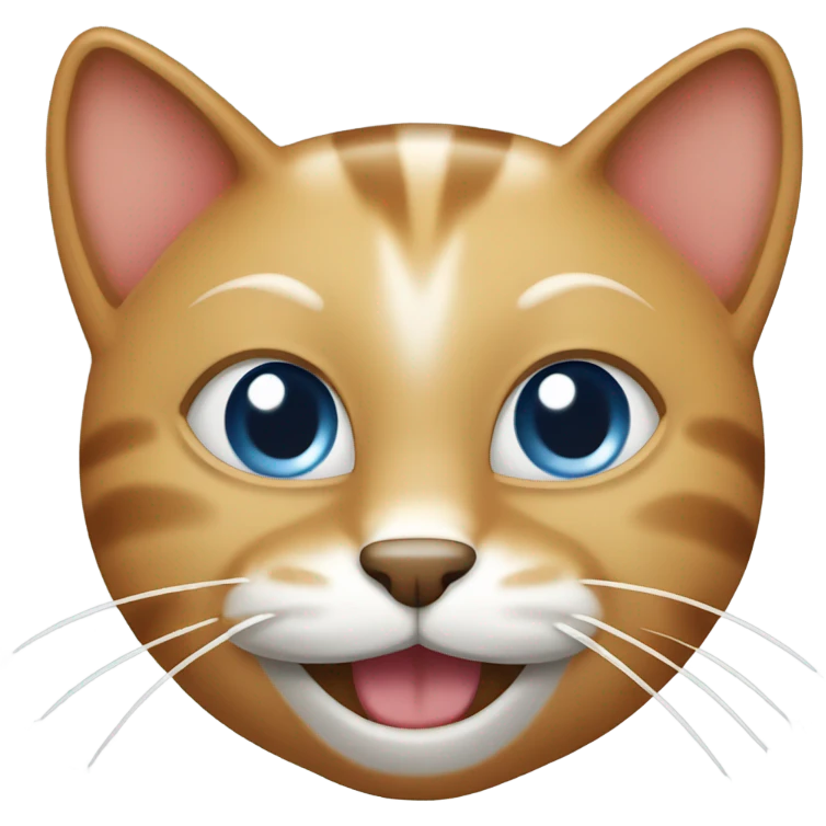 Cat winking emoji