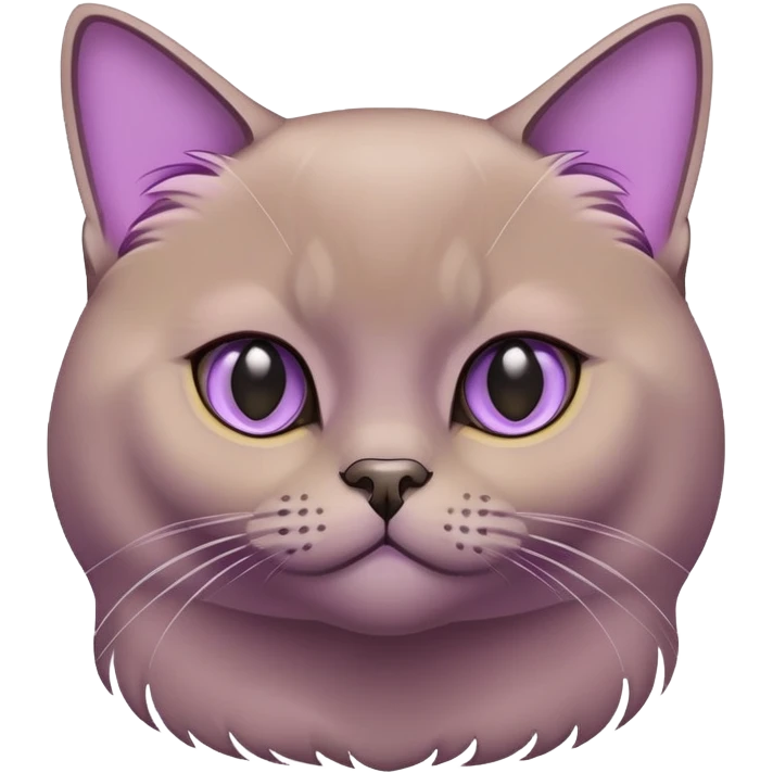 Burmese cat with lilac  emoji