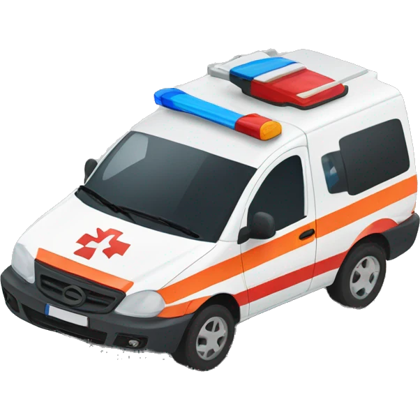 EMS Car in Austria Europe emoji
