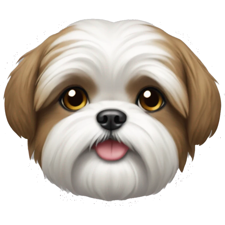 Shih tzy dog iphone emoji  emoji