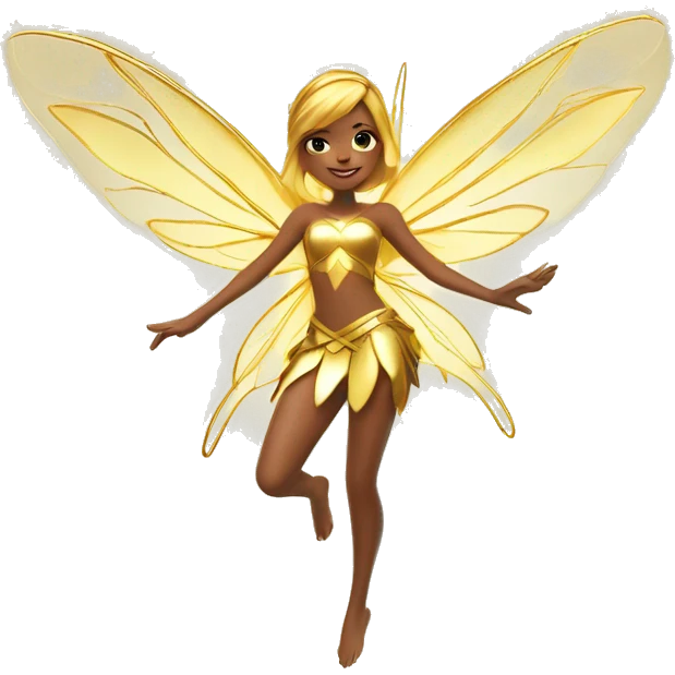 Winx fairies with golden wings emoji