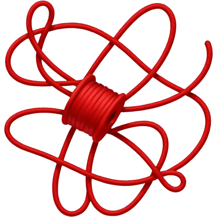Red thread emoji