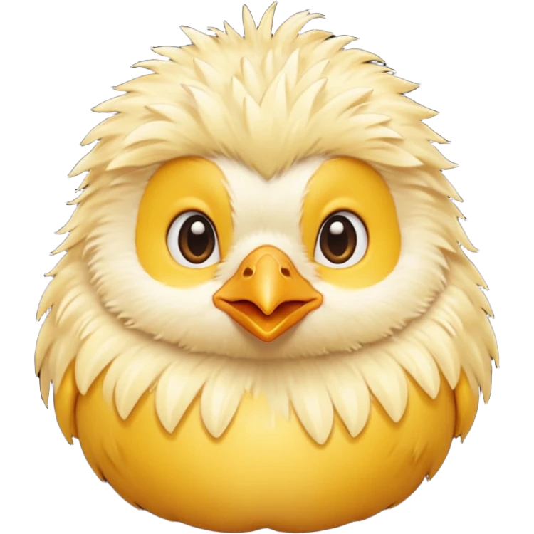 A chick facing forward emoji