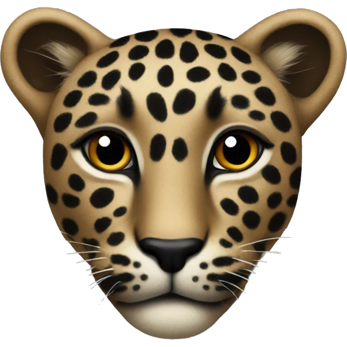 dark leopard print heard emoji
