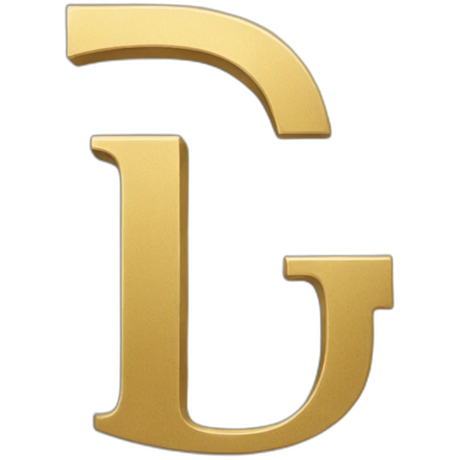 Logo with letter G T in gold  emoji
