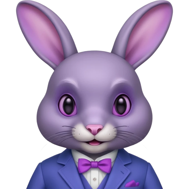 Bonnie es un conejo animatrónico de color índigo con ojos magenta. El color de su hocico, panza y el interior de sus orejas es un color lavanda.Tiene orejas largas articuladas e tiene dientes redondos y carece de cejas.Su traje parece estar hecho de un material metálico. haz solo su cabeza emoji