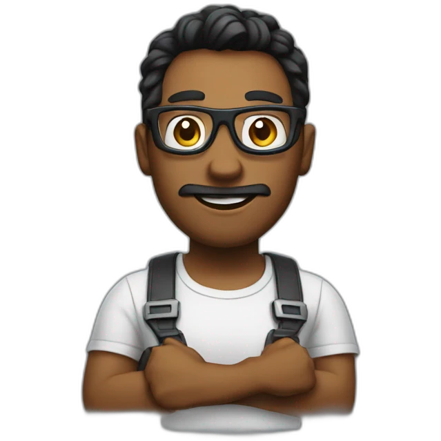 Gamer nerd emoji