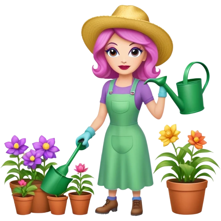 drag queen gardening emoji