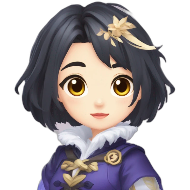 Hu tao (c'est une fille)de genshin impact emoji