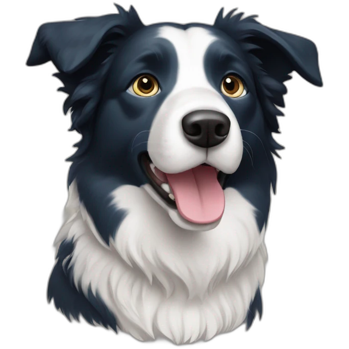 Short hair Border collie blue emoji