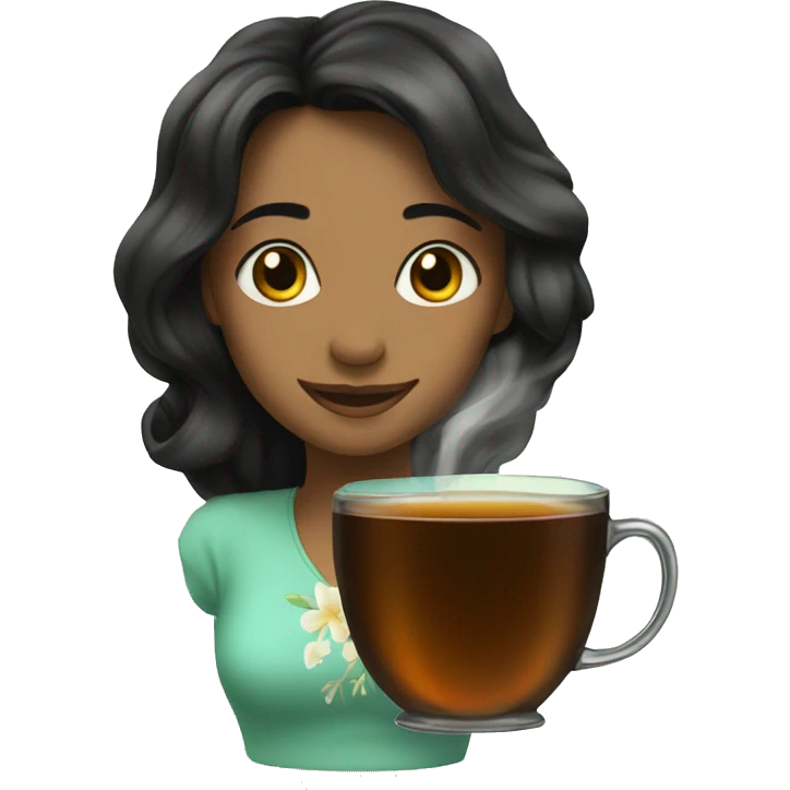 tea with jasmine  emoji