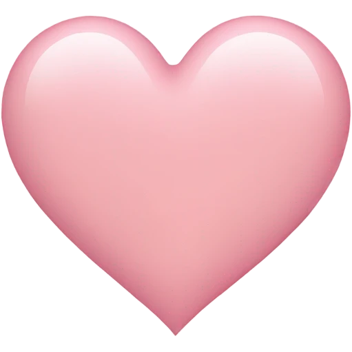 Light Pink Heart  emoji