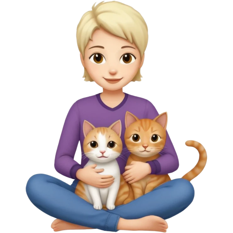 a lesbian and her cat emoji