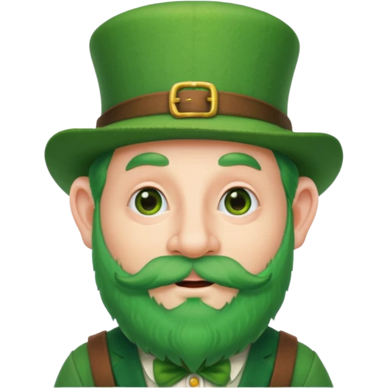 funny leprechaun green beard emoji