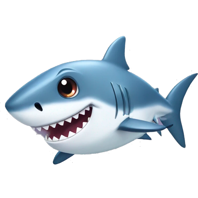 Cute shark emoji