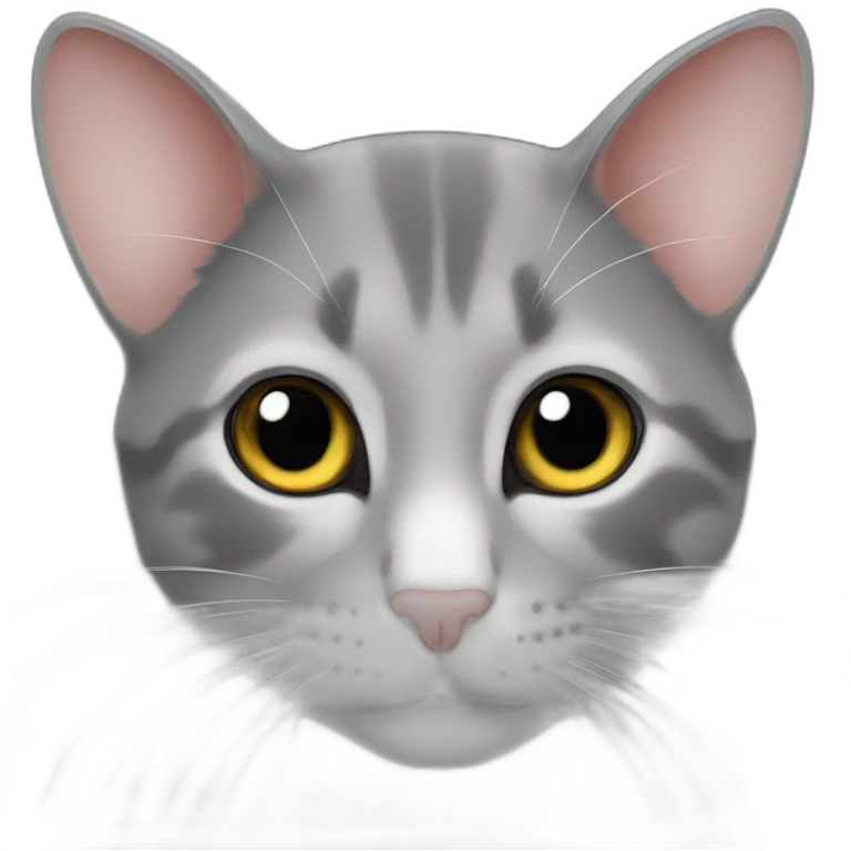 Souris sur un chat emoji