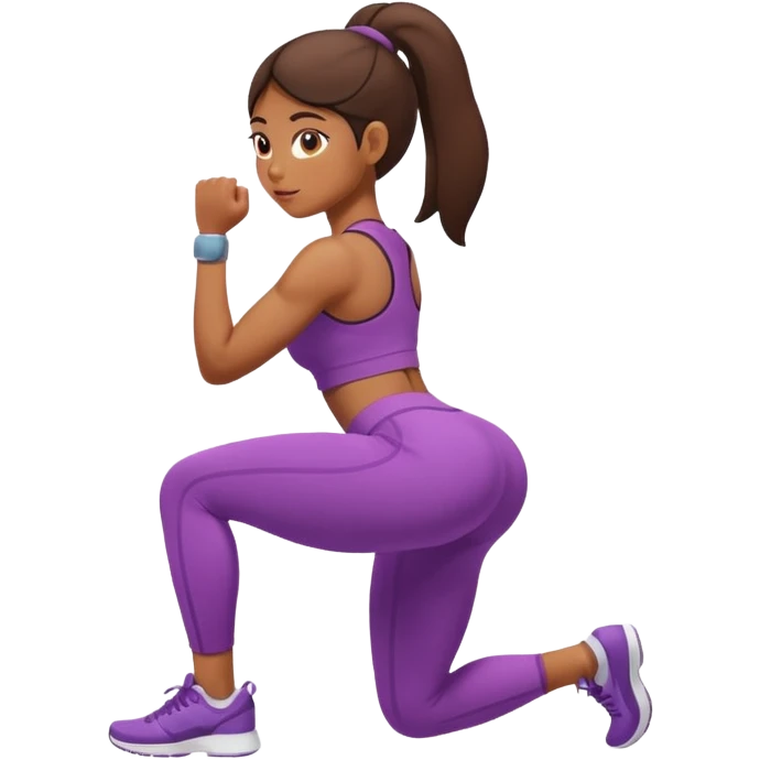 brown girl butt workout emoji