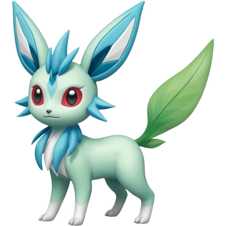 Virizion-Amaura-Glaceon-Celebi-Shaymin-hybrid-creature (full body) emoji