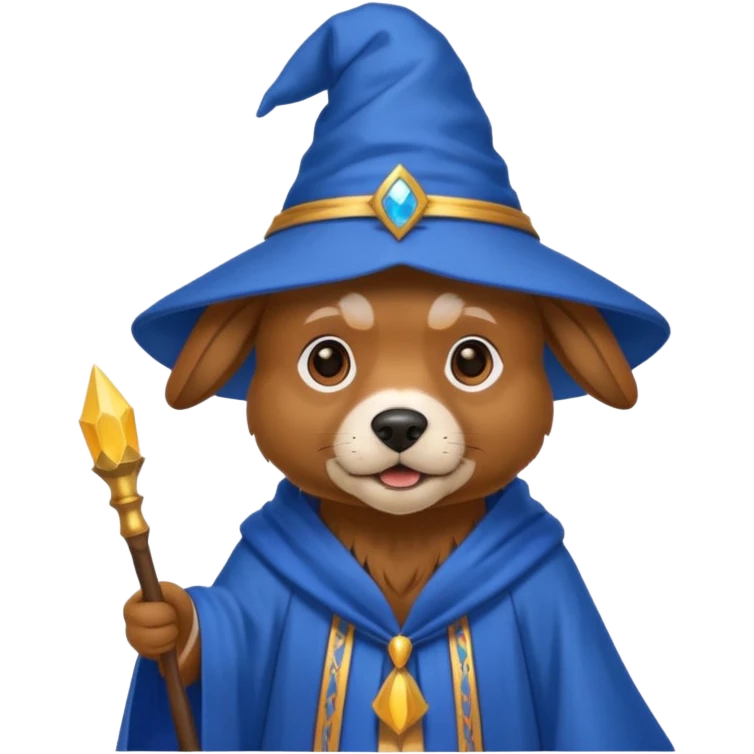 Dog wizard emoji