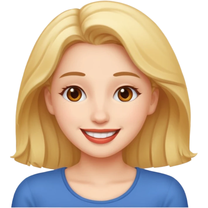 The woman looks like she's falling in love. emoji