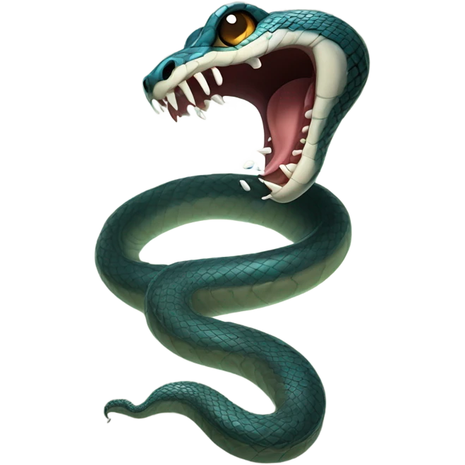 Snake spiting  emoji