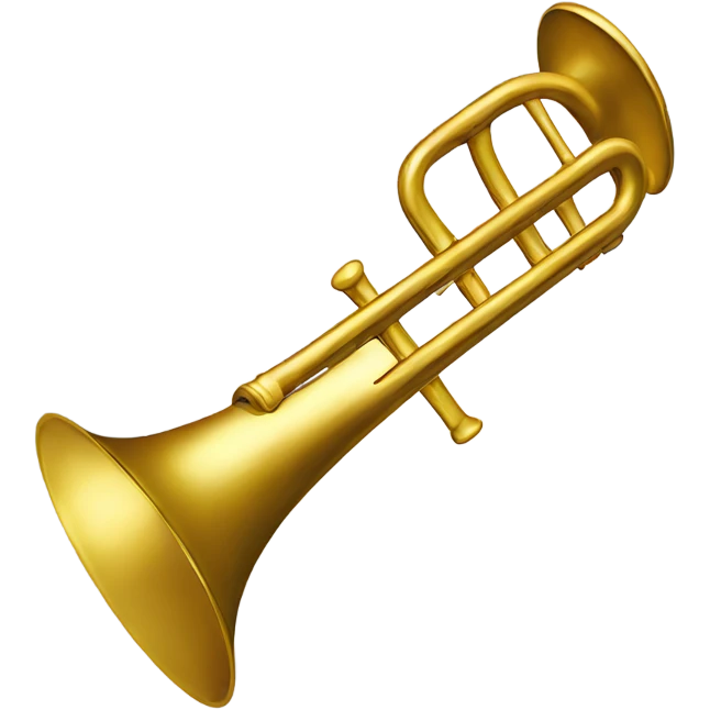gold lacquered trombone emoji