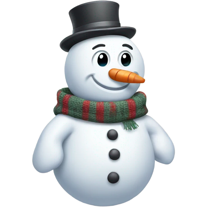 Snowman wearing sweater  emoji
