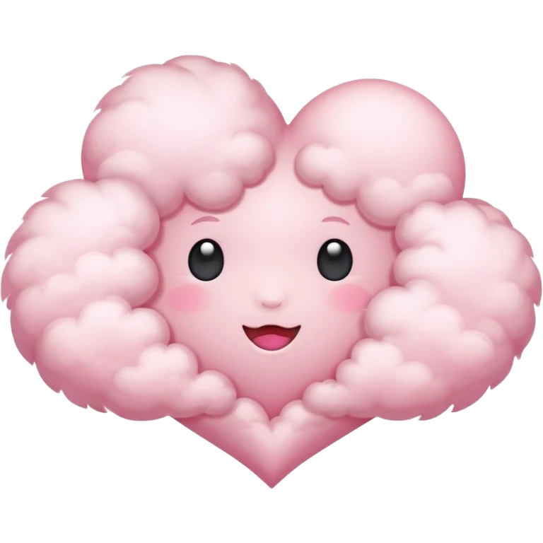 pink heart cloud emoji