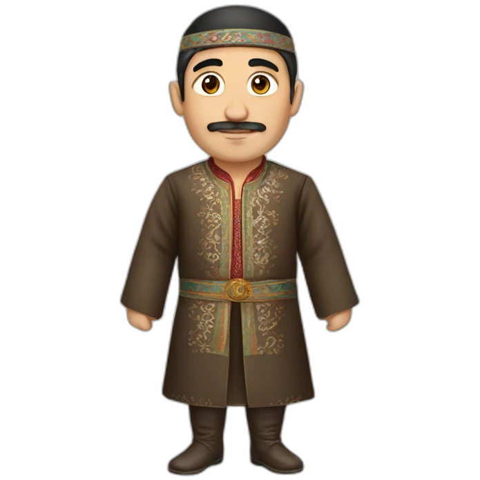 Azerbaijani man in traditional costume emoji