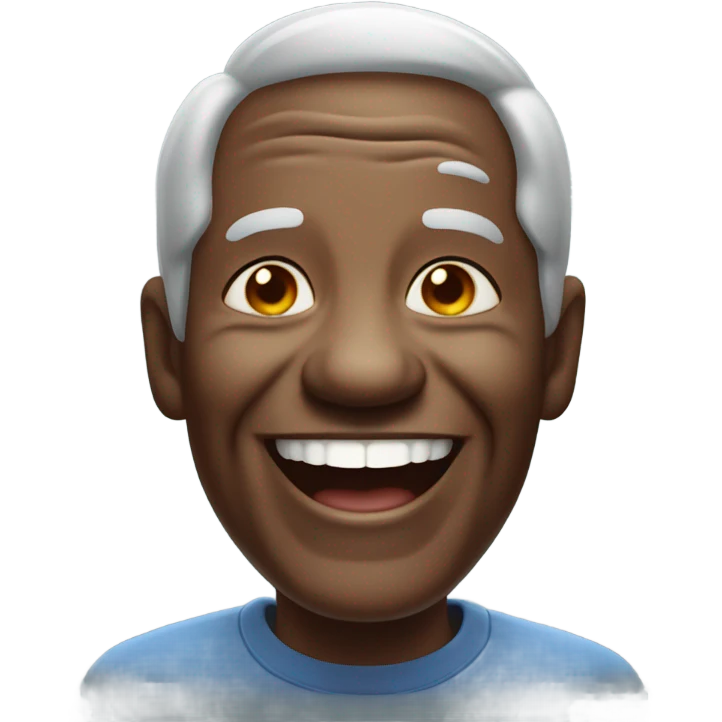 Old black man laughing emoji