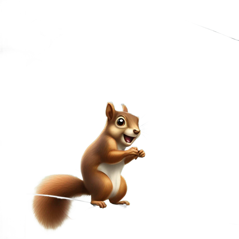 Squirrel  on power pole getting shocked ￼￼ emoji