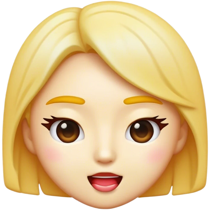 Cinematic Realistic K-pop Pop Culture Emoji, depicted with a modern, stylish portrayal capturing the essence of the K-pop phenomenon rendered with sleek textures and dynamic, vivid lighting. emoji