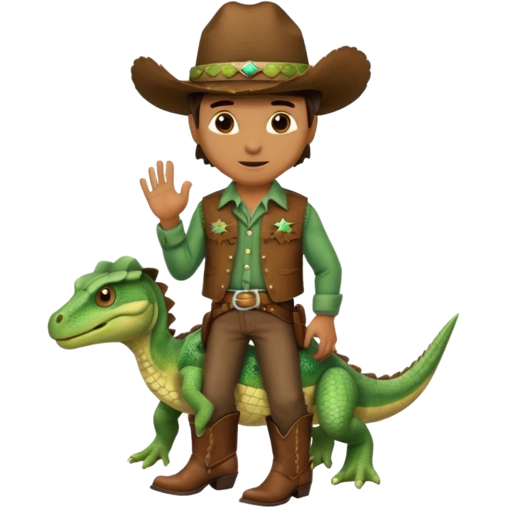 reptile cowboy emoji