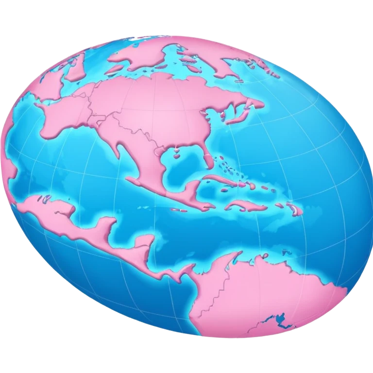 Carribean islands map pink  emoji