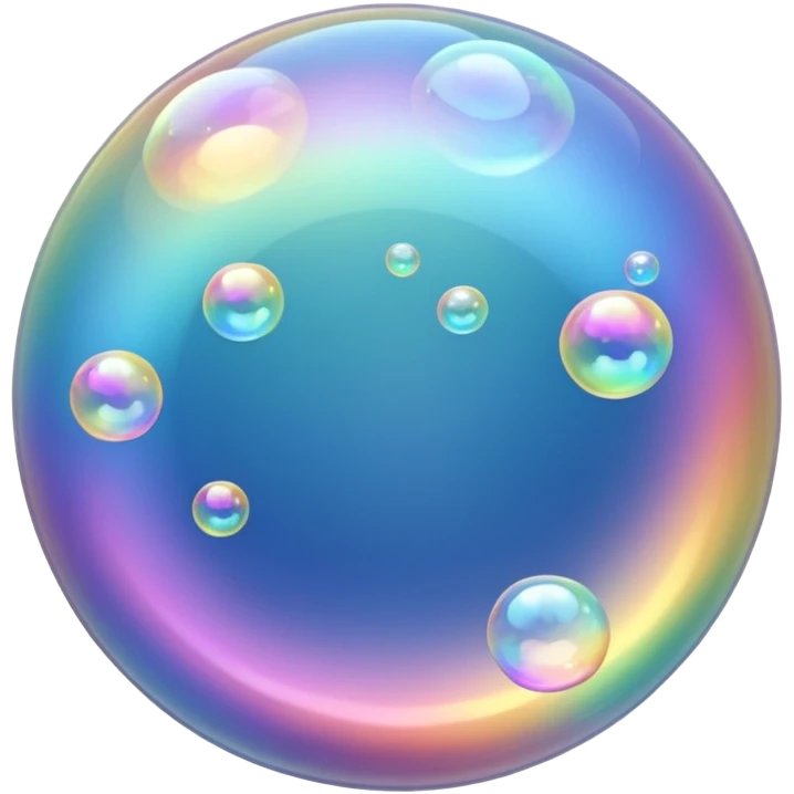 soap bubbles flowing emoji