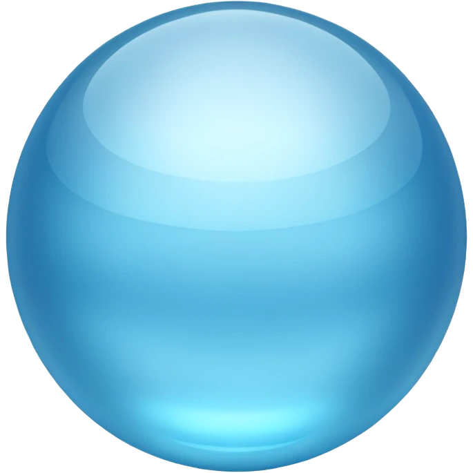ice-blue sphere emoji
