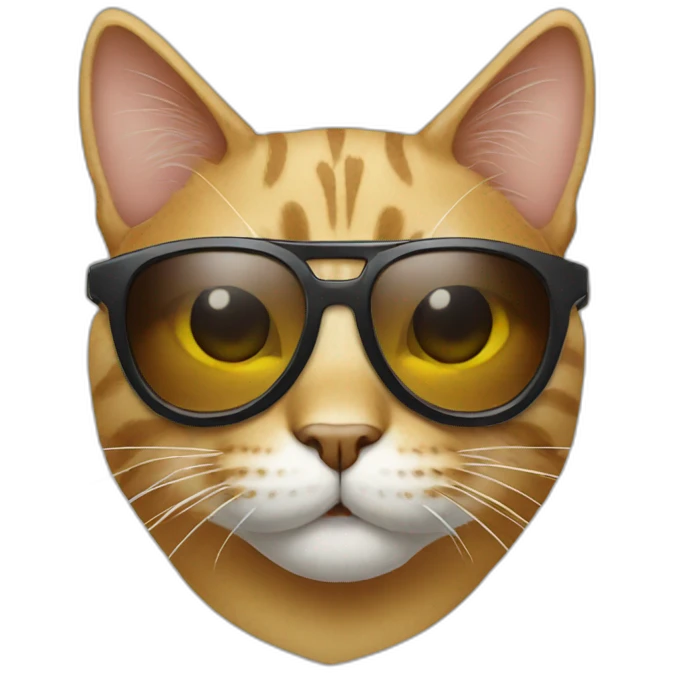 Cat with sunglasses emoji