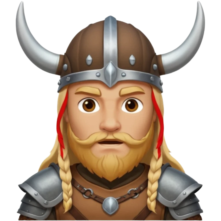 Viking riding a buffalo emoji