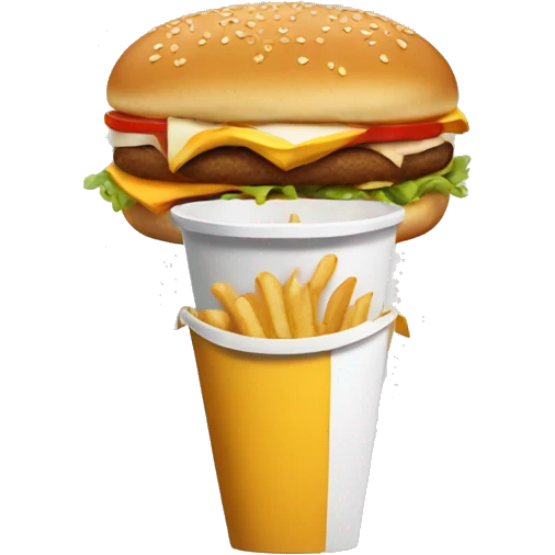 Atendente fast food emoji