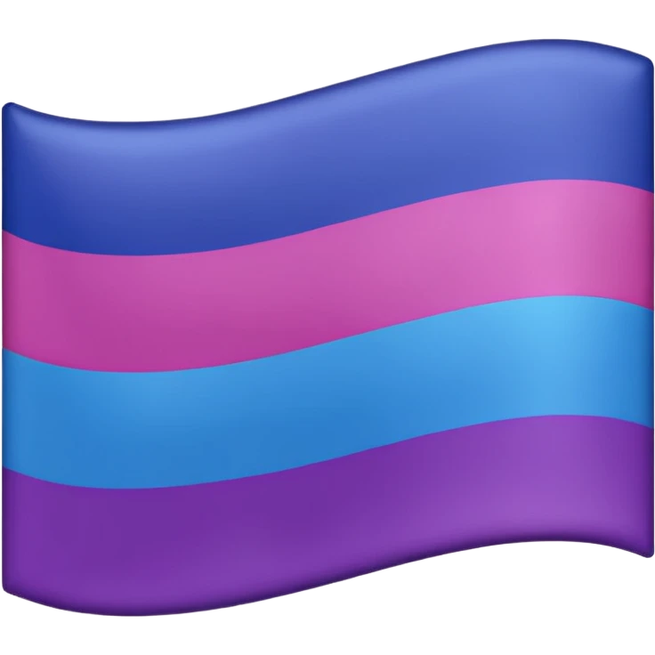 La bandera que representa la bisexualudad emoji